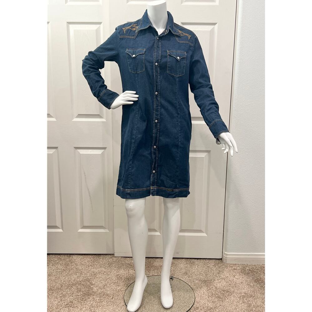 Vintage Y2K Diesel Denim dress / Jacket / Size Large